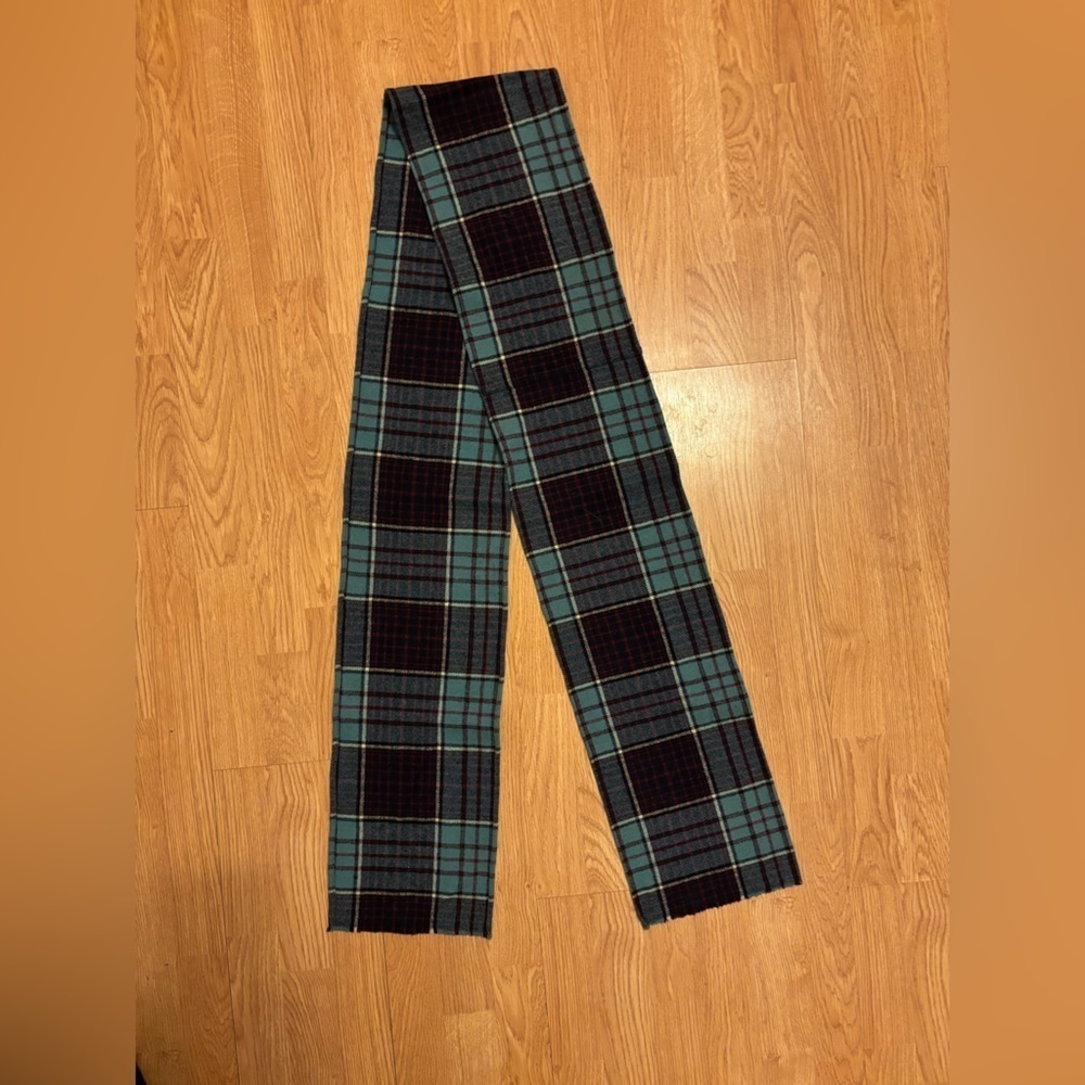 Plaid Wool Scarf